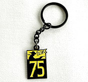 geprägte Metall-Schlüsselkette "Tex75", Weichemaille